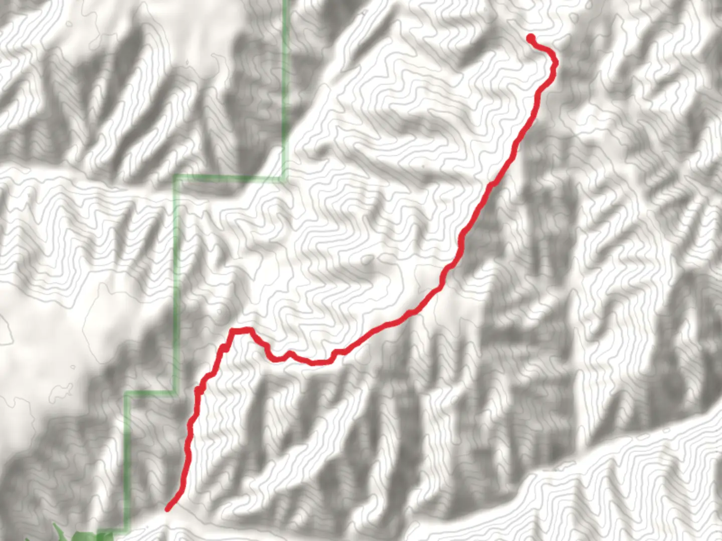 An image depicting the trail Table Spring - Bear Creek Trail and its surrounding area.