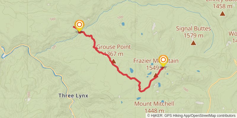 Grouse Point Trail stage 2 Map