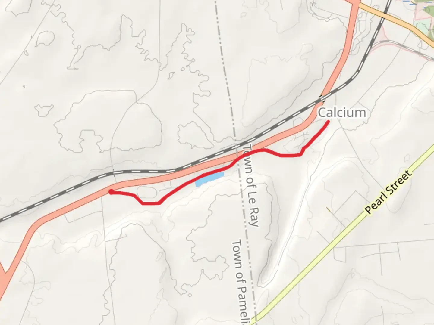 An image depicting the trail James R Kanik Calcium Trail and its surrounding area.