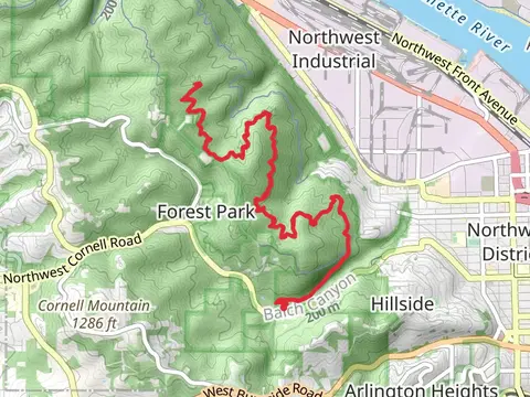 Wildwood Trail from Northwest Cornell Road