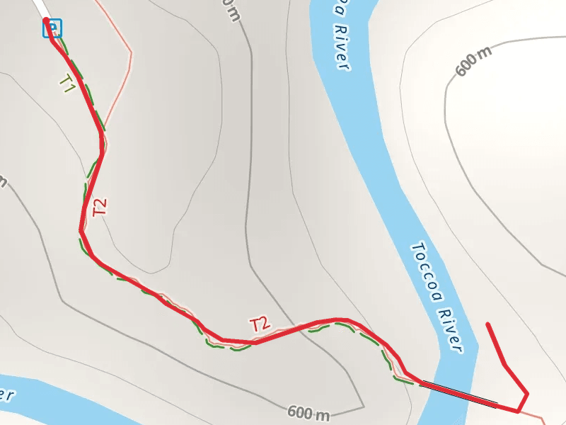 Toccoa River via Benton MacKaye Trail