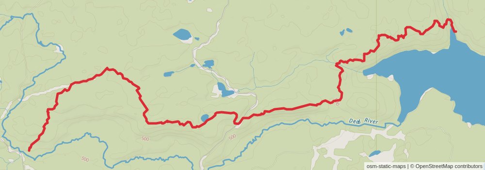 American Perimeter Trail - North Country Primary stage 103 Map