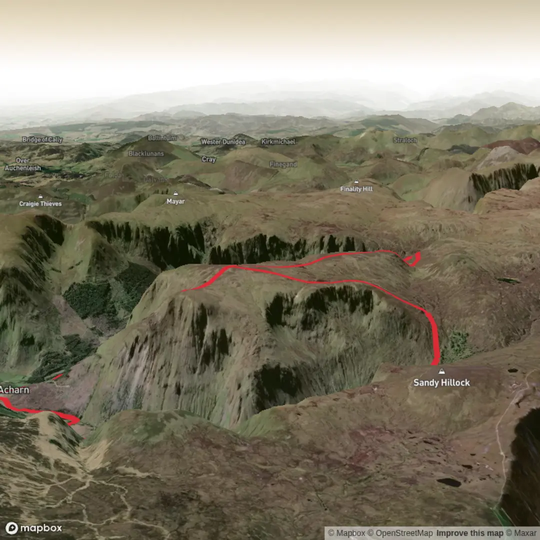 An image depicting the trail Cairn Broadland loop and its surrounding area.
