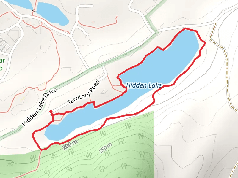 Hidden Lake Loop Trail mobile static map