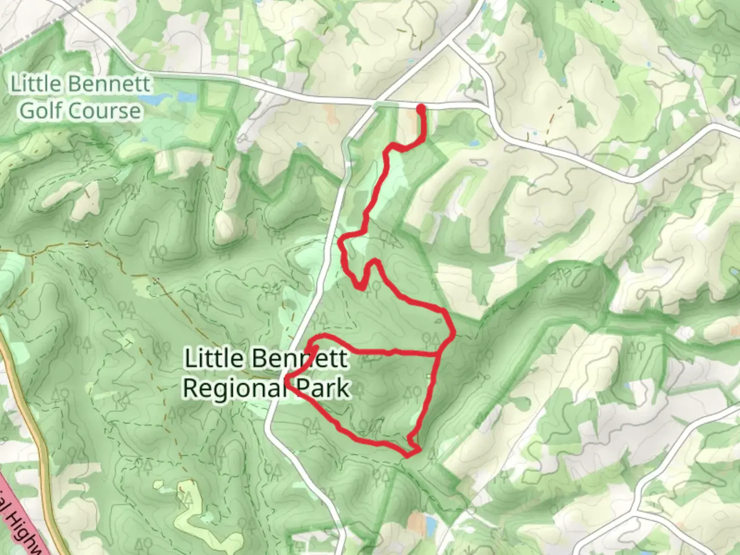 An image depicting the trail Lewisdale, Purdum and Logger's Loop Trail and its surrounding area.