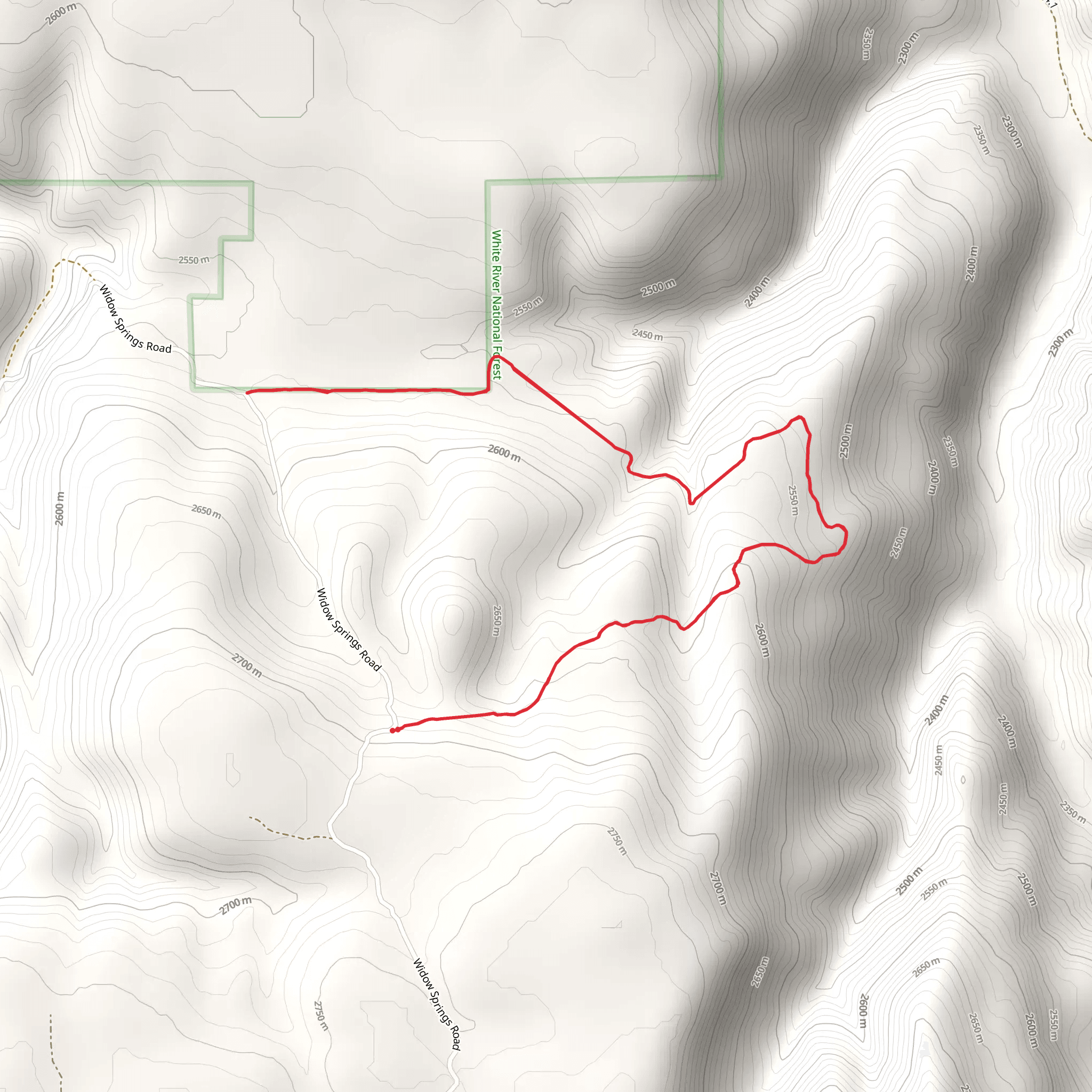 Whiskey Gulch Trail mobile static map