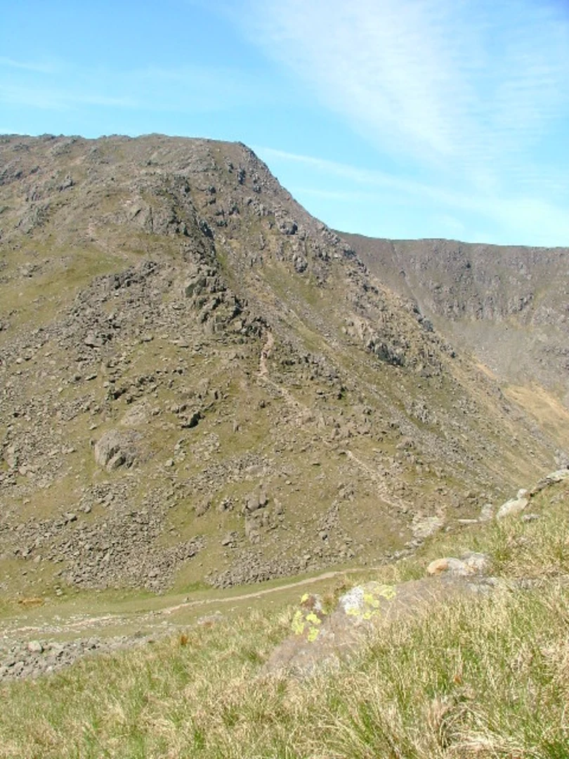 An image depicting the trail Buck Pike, Great How Crags, Swirl How and Wetherlam Loop - Coniston and its surrounding area.