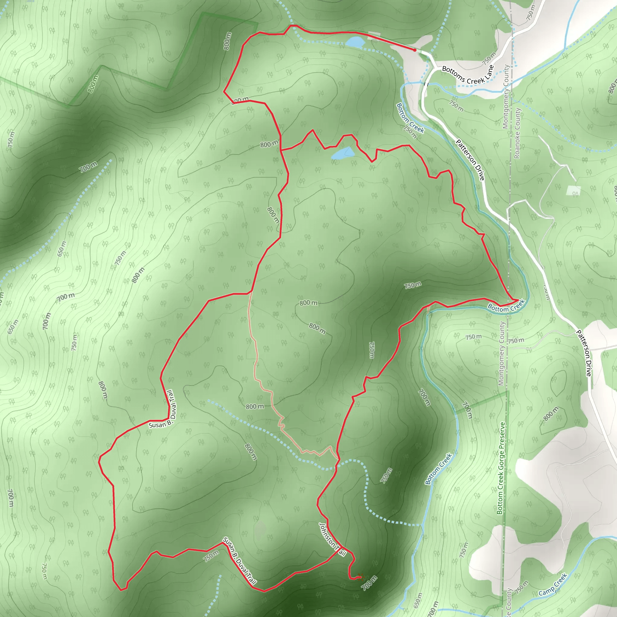 Johnston - Susan B Duval Loop Trail mobile static map