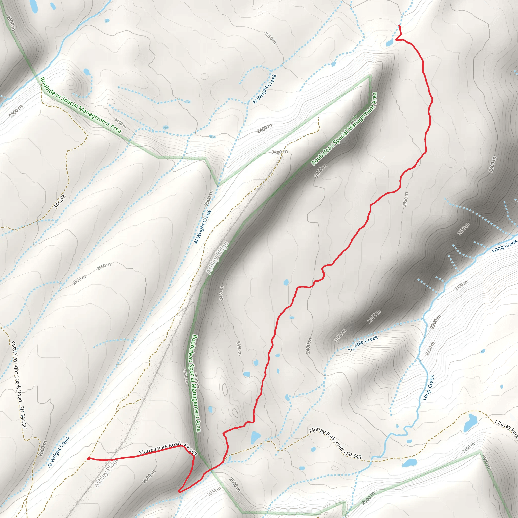 East Basin Trail mobile static map
