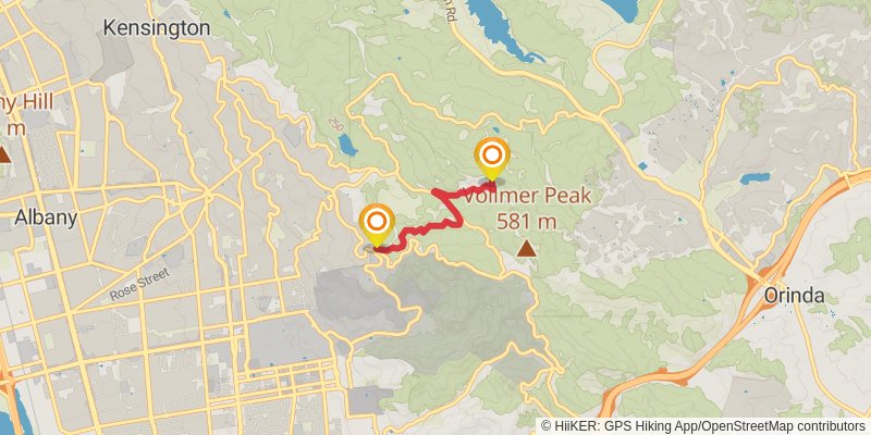 Bay Area Ridge Trail spur 4 Map