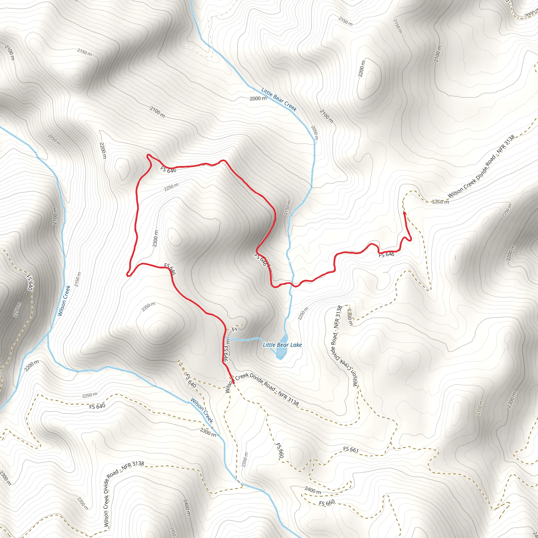 Little Bear Trail mobile static map