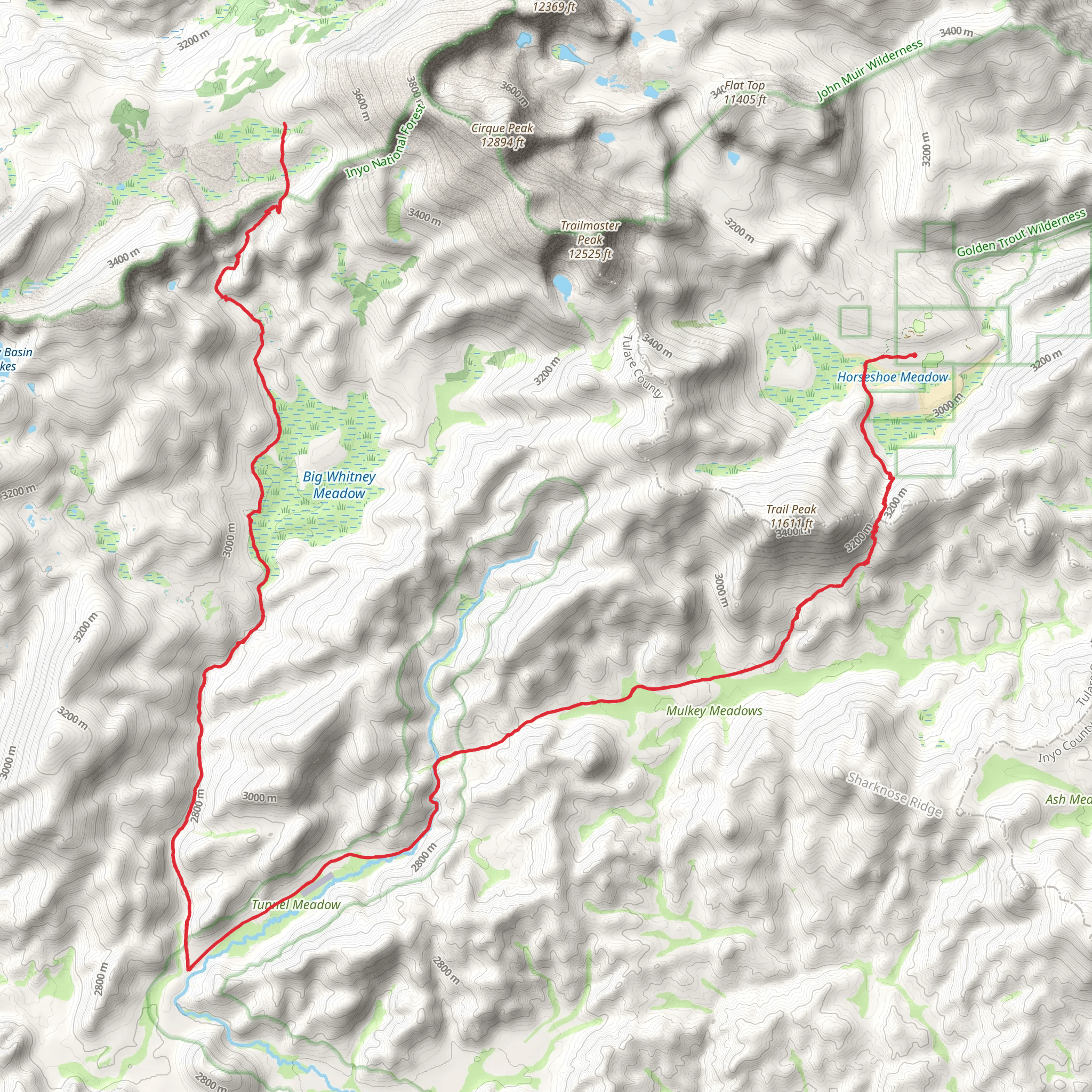 Siberian Pass via Trail Pass Trail mobile static map