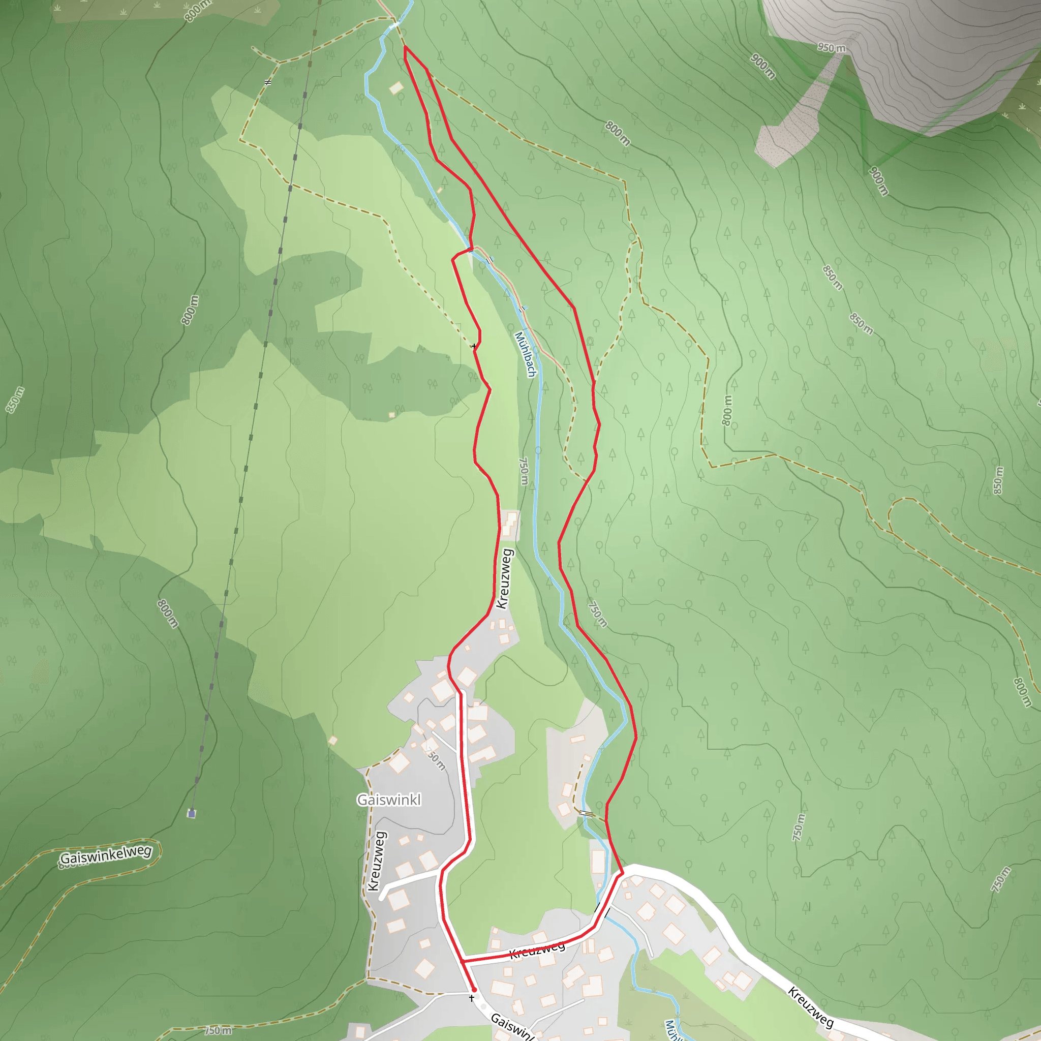 Gaiswinkler Loop mobile static map