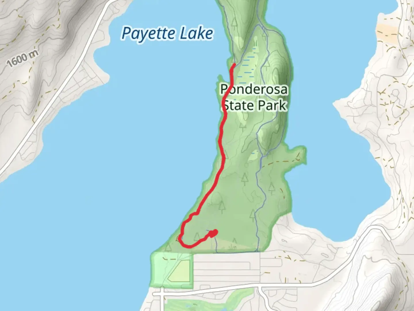 An image depicting the trail Payette Lake - Peninsula Trail and its surrounding area.