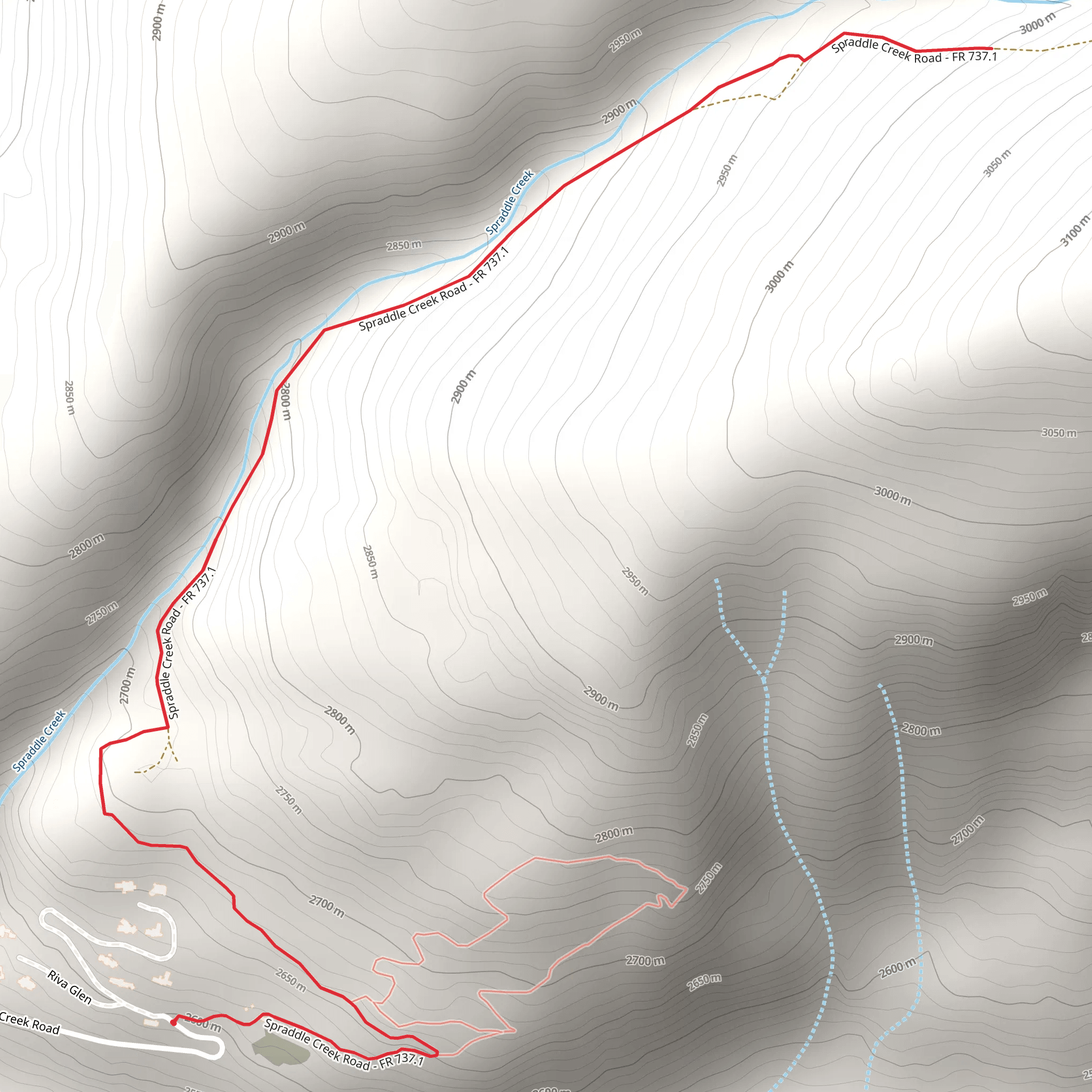 Spraddle Creek Walk mobile static map
