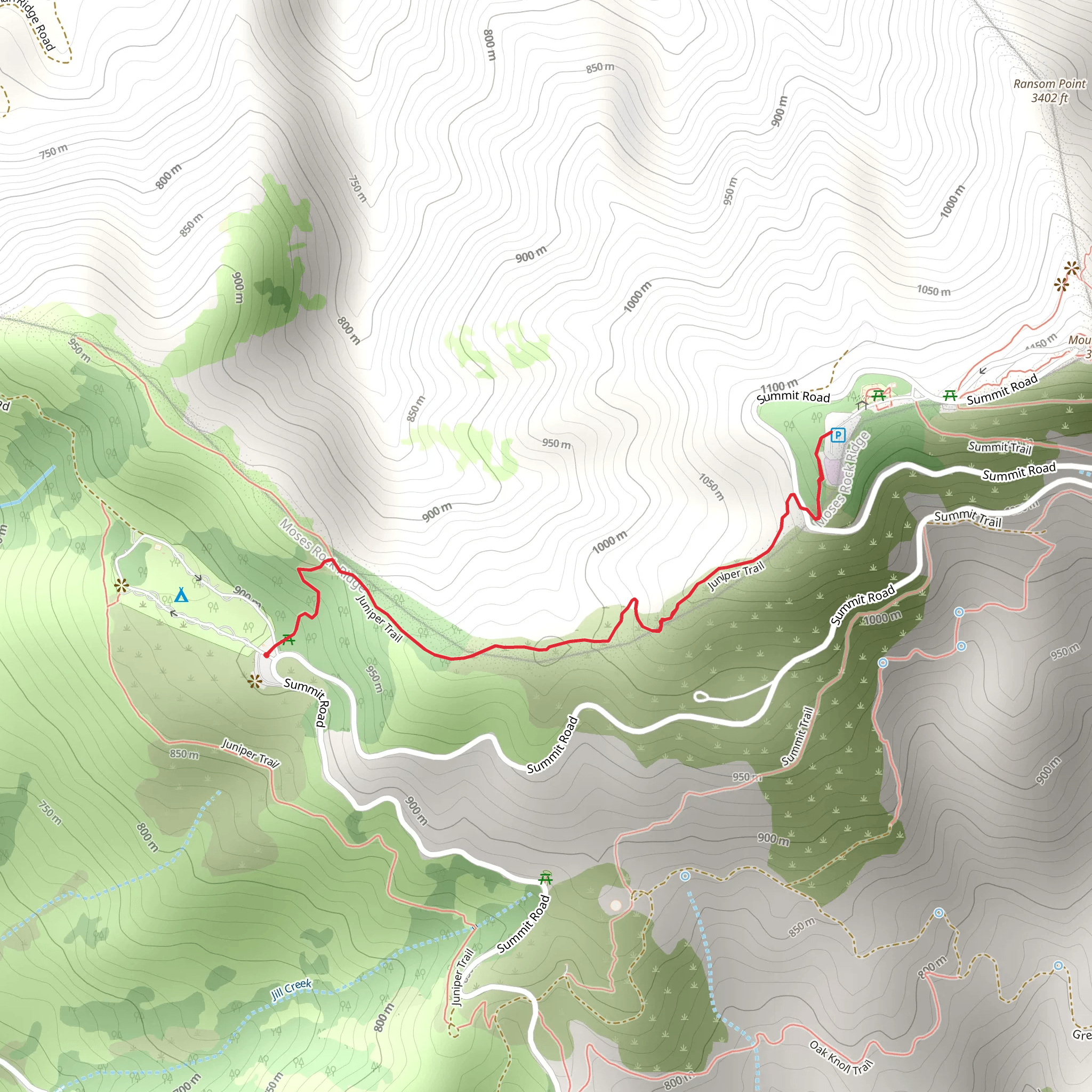 Juniper Trail mobile static map