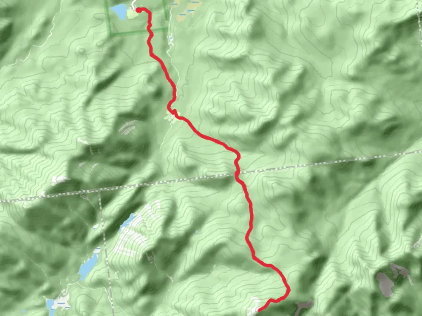 An image depicting the trail Mount Marcy Trail via Heart Lake and its surrounding area.