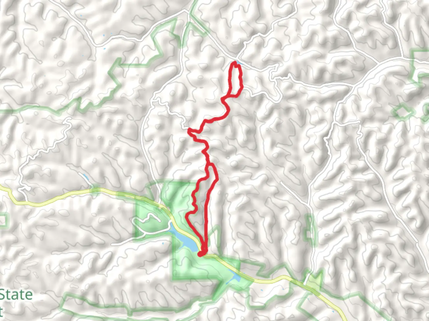 An image depicting the trail Day Hike West Loop and its surrounding area.