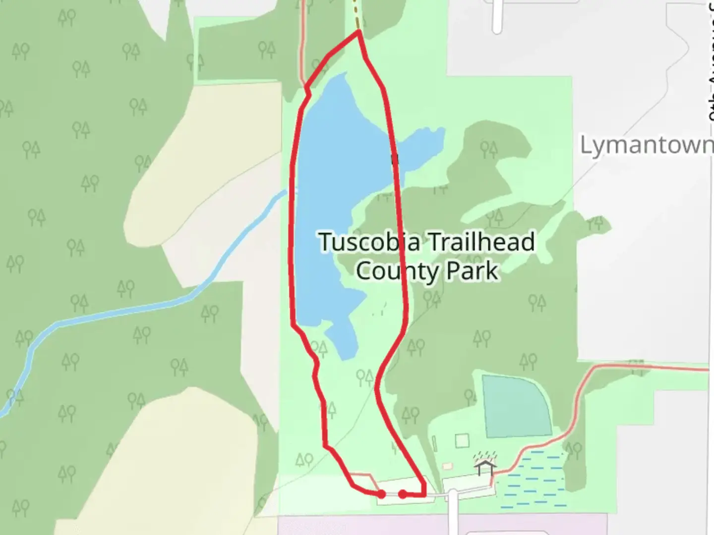 An image depicting the trail Tuscobia Trailhead County Park Loop and its surrounding area.