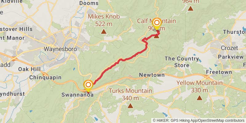 Appalachian Trail - Virginia stage 40 Map