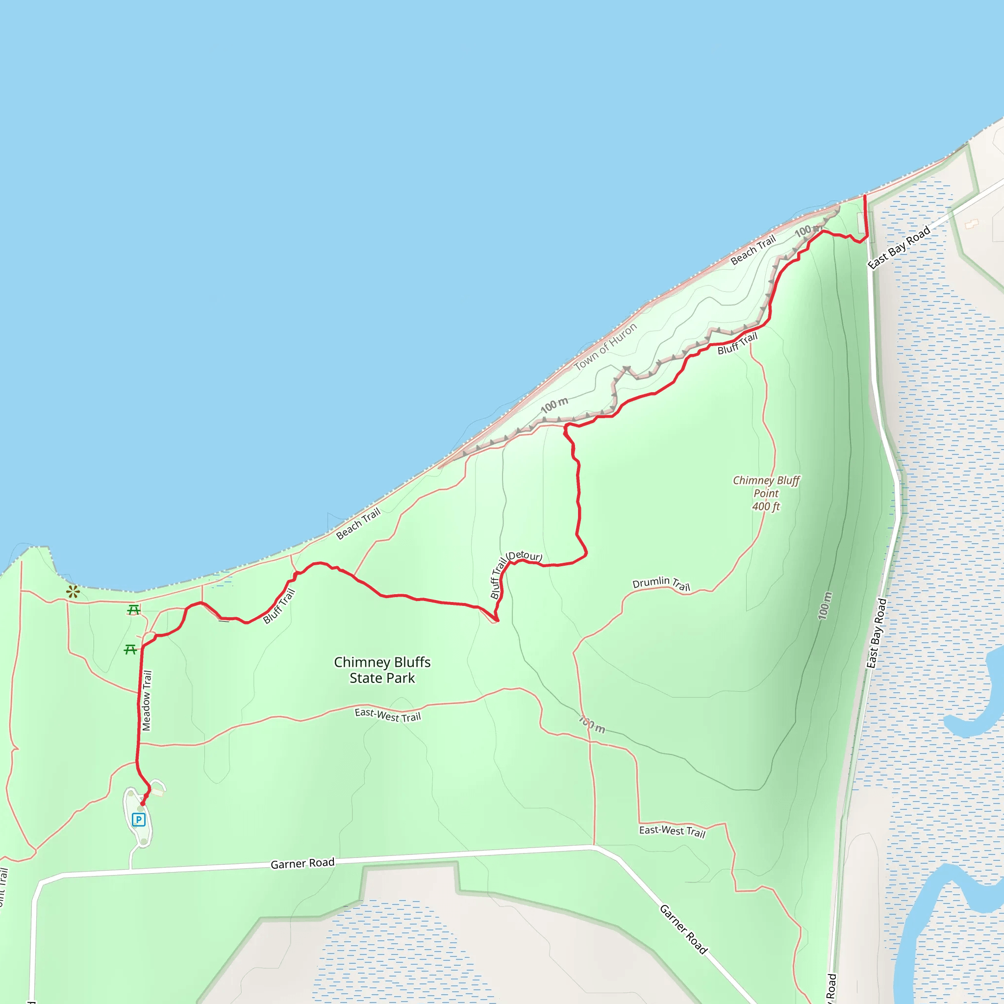 Bluff Trail mobile static map