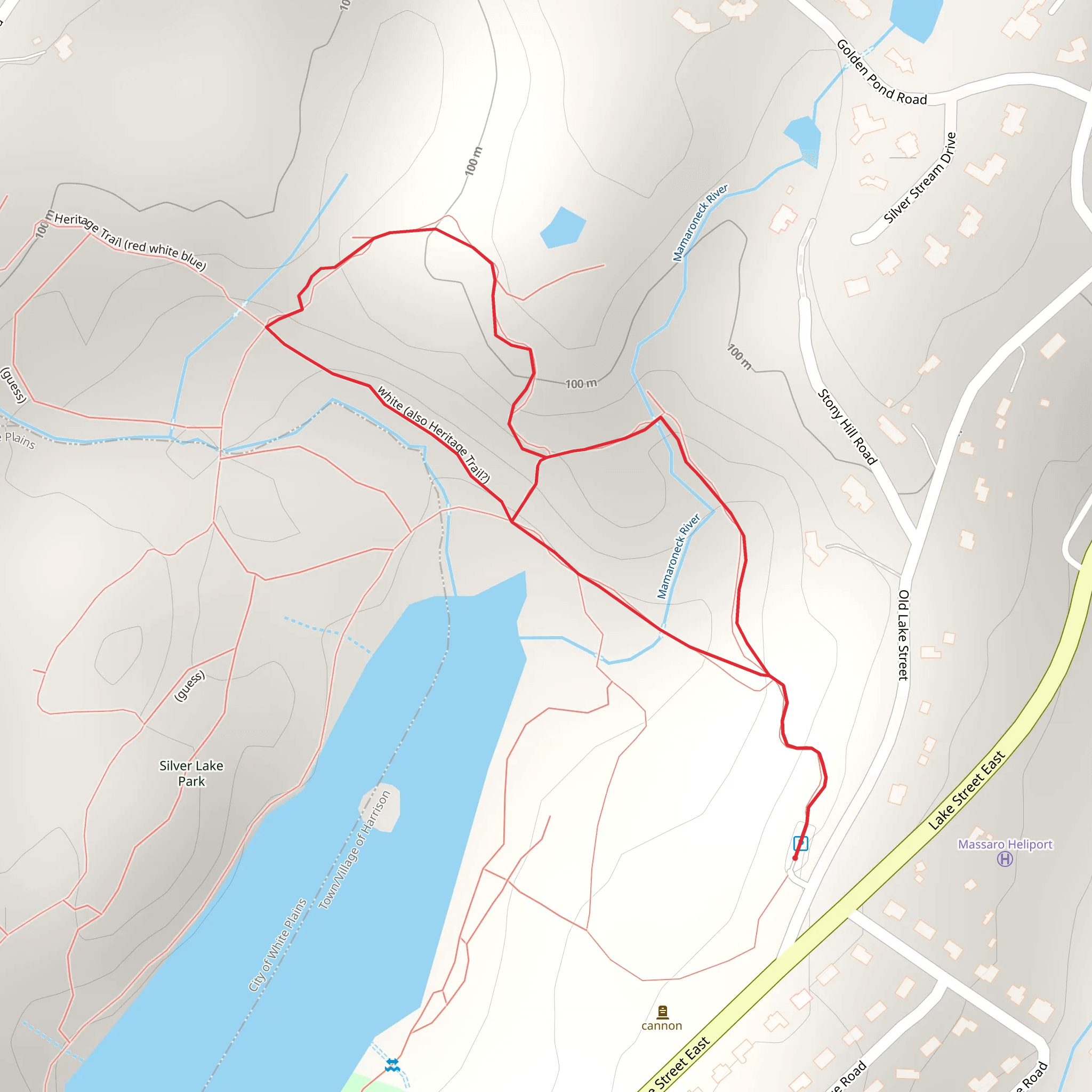 Silver Lake North Loop mobile static map