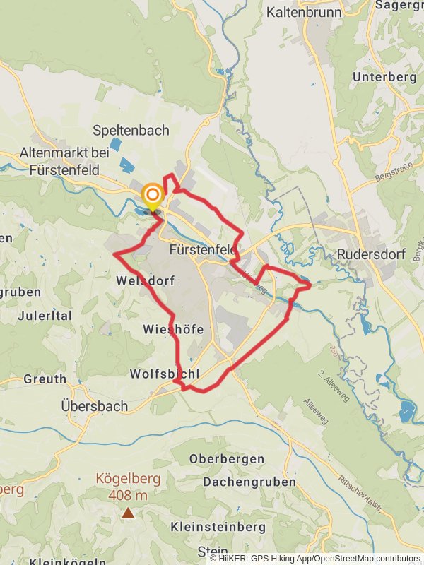 Fürstenfeld Panorama Loop Trail mobile static map