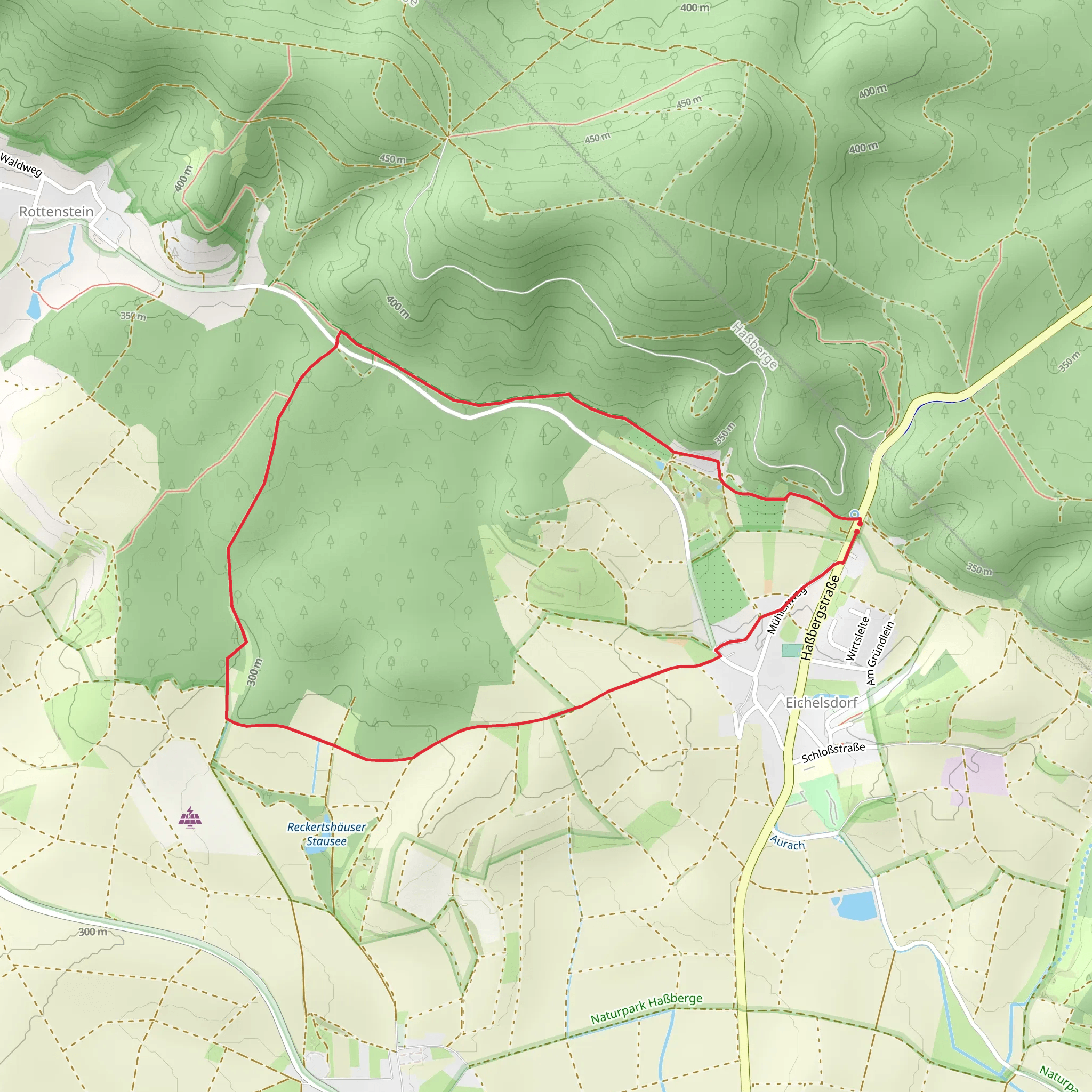 Rundwanderweg Reh Loop mobile static map