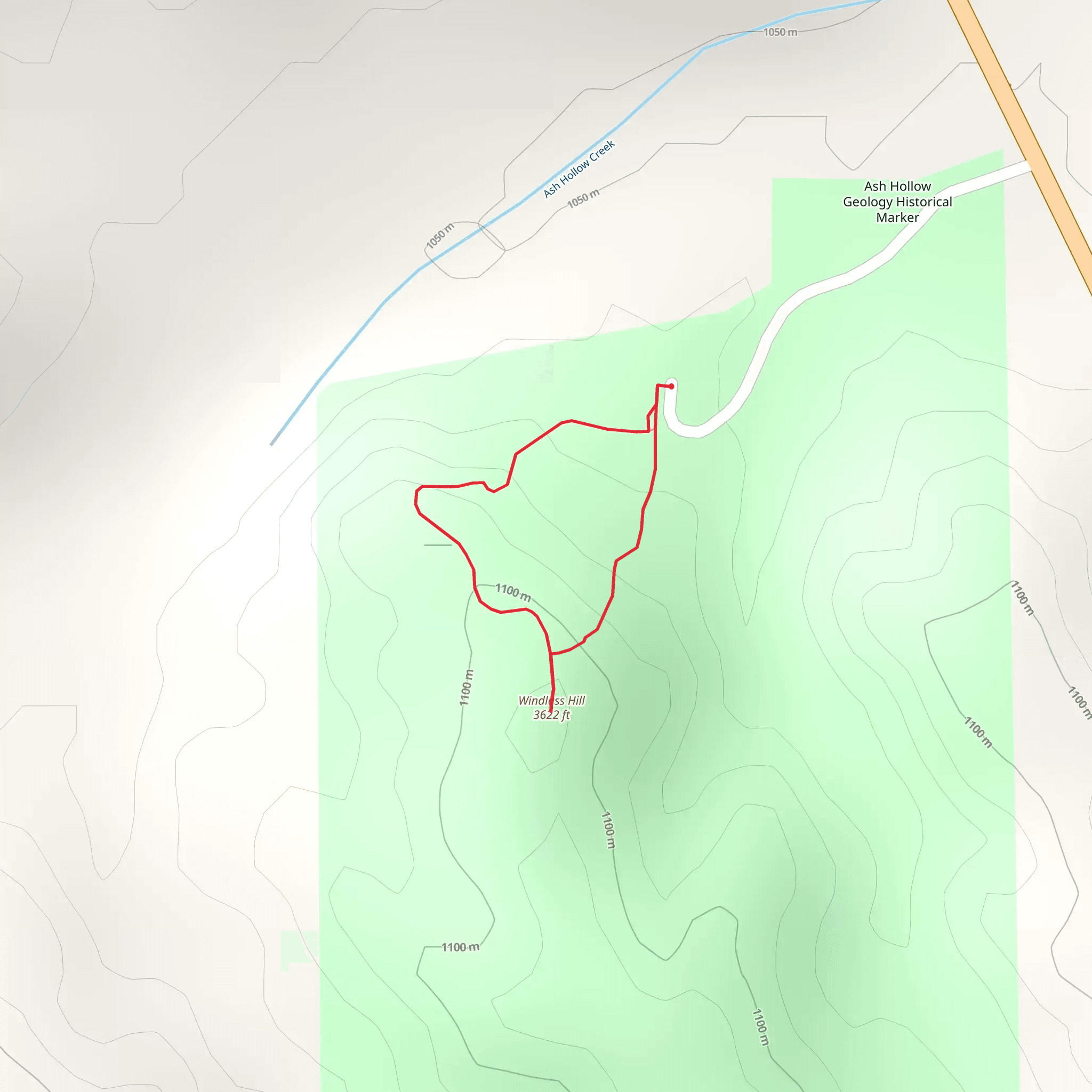 Windlass Hill Loop mobile static map