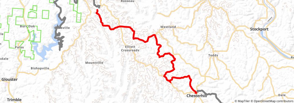 American Discovery Trail South Route stage 51 Map