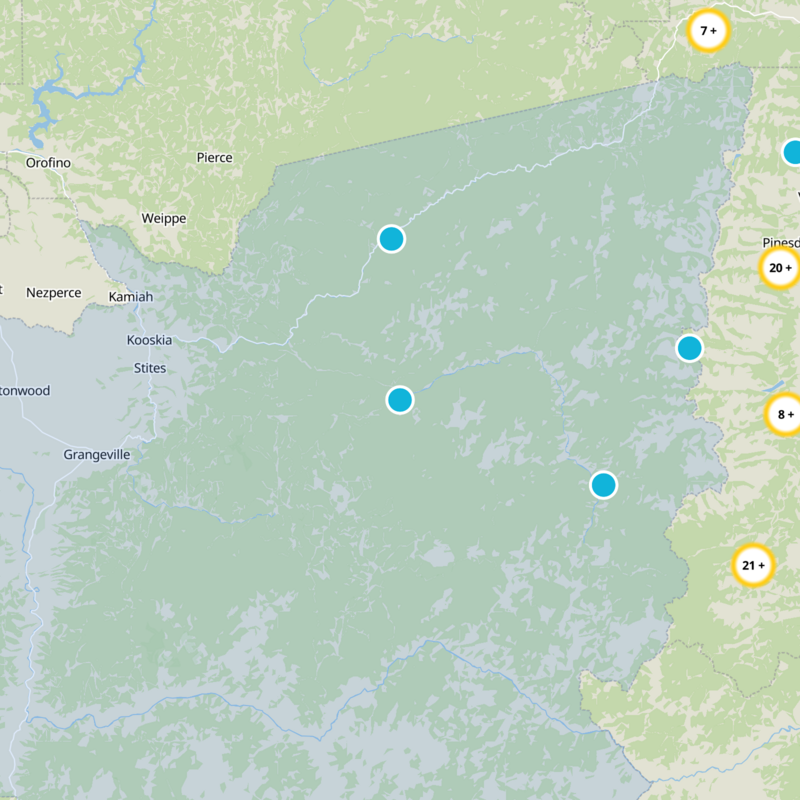 Idaho County Static Map