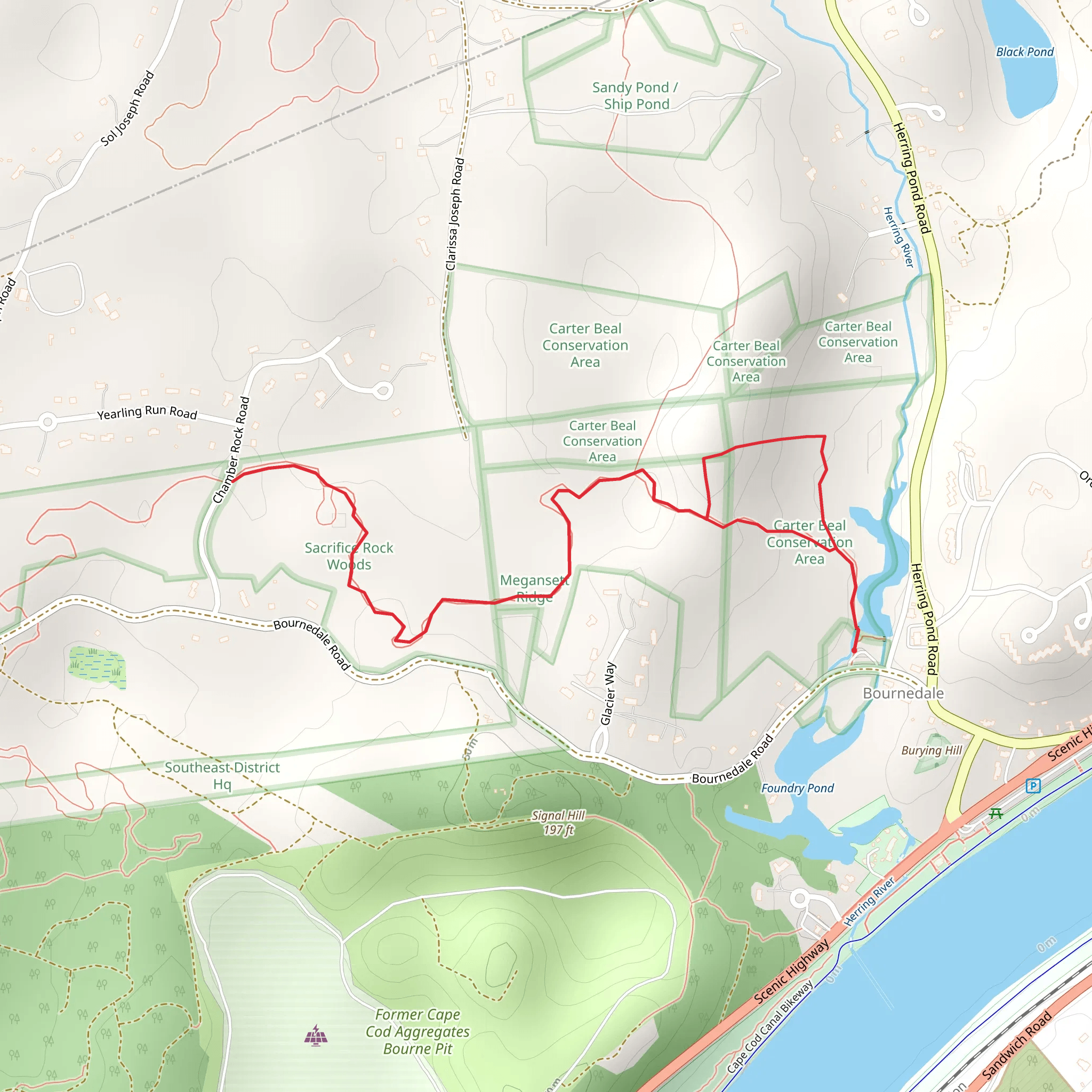 Herring River - Bournedale mobile static map