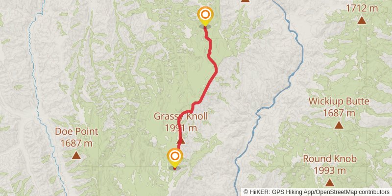 Hells Canyon Western Rim Trail stage 3 Map