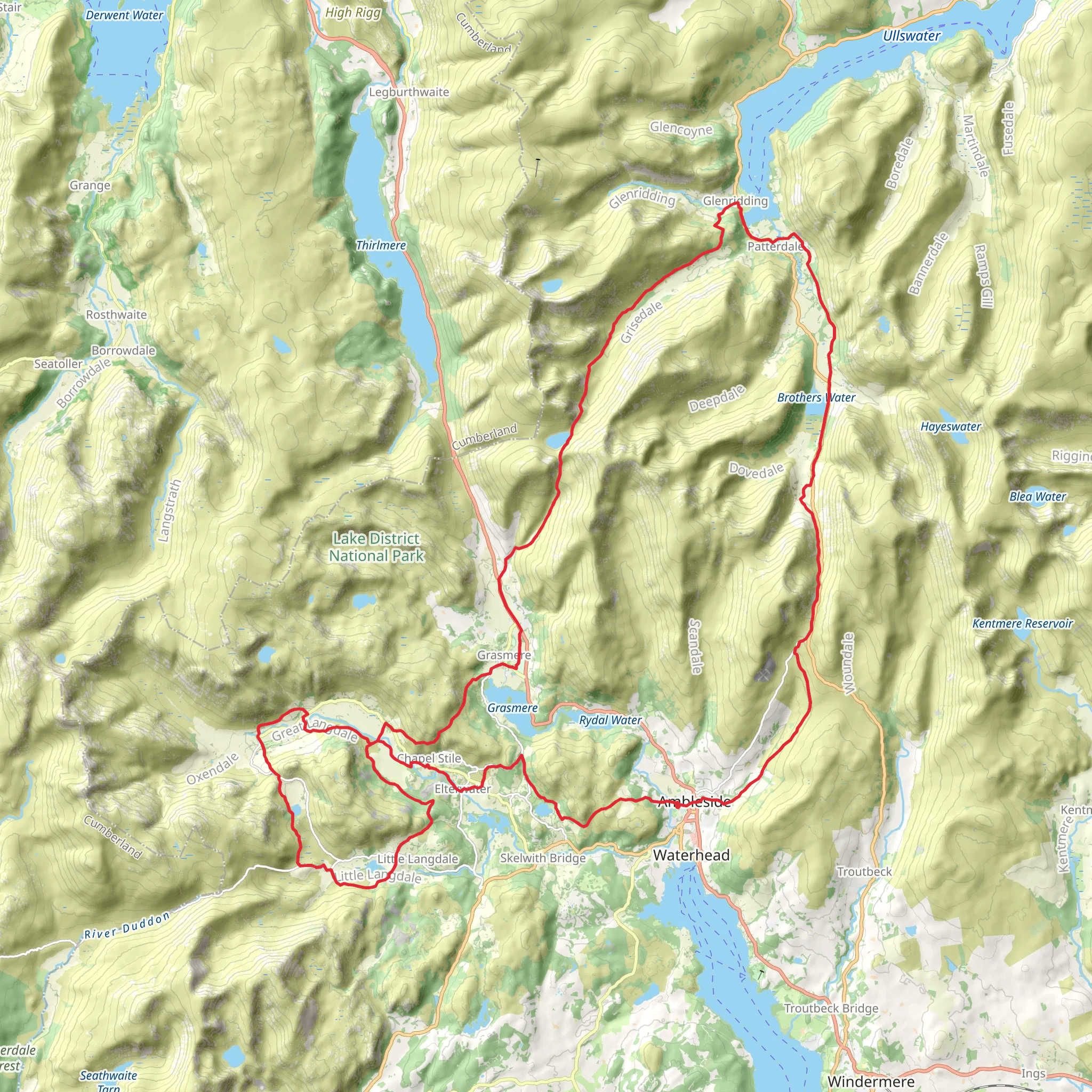 Lakeland Trails Ultra - 55k mobile static map