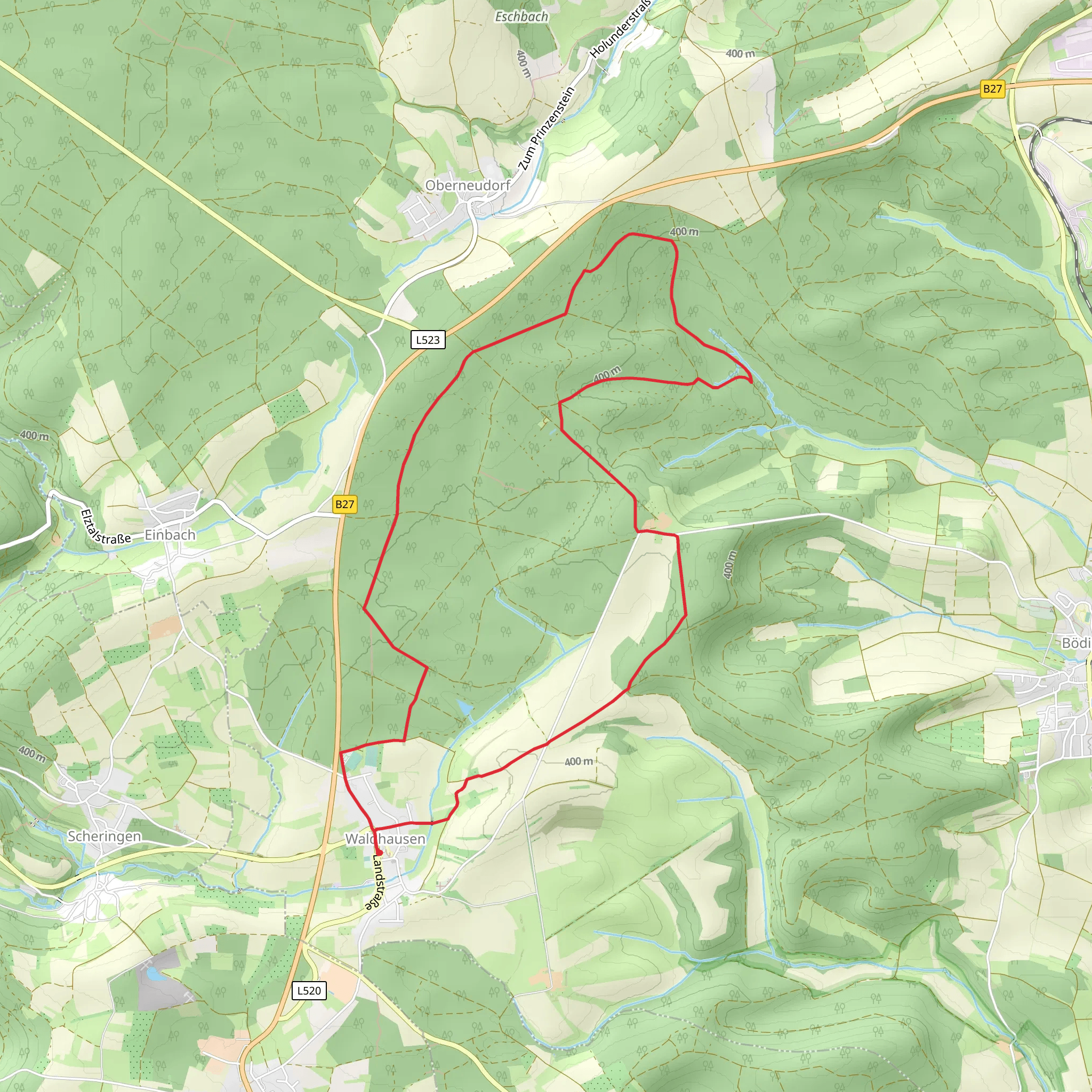 Waldhausen Loop mobile static map