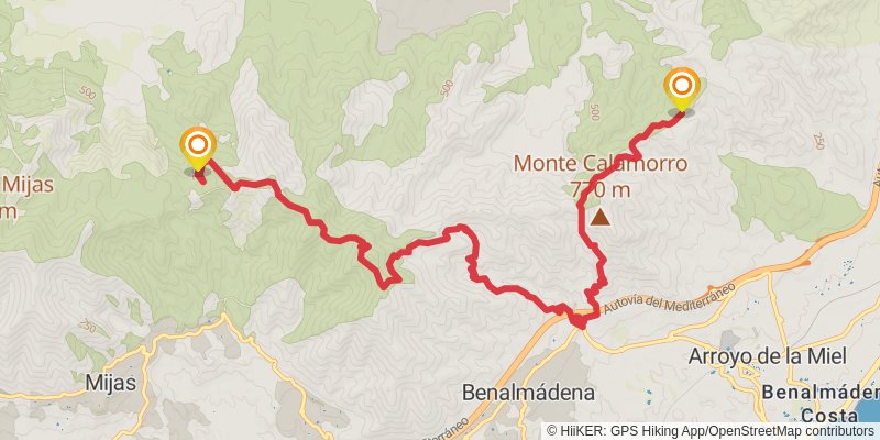 Gran Senda De Malaga stage 38 Map
