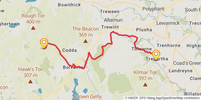 Land's End Trail stage 18 Map