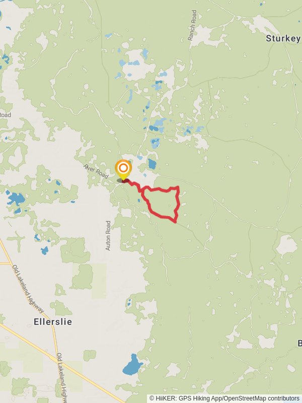 White Blazed Trail Loop mobile static map