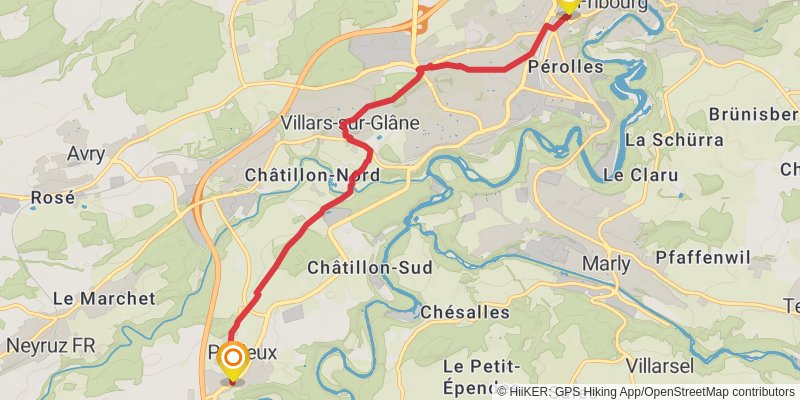 Camino Rheineck - Geneva stage 19 Map