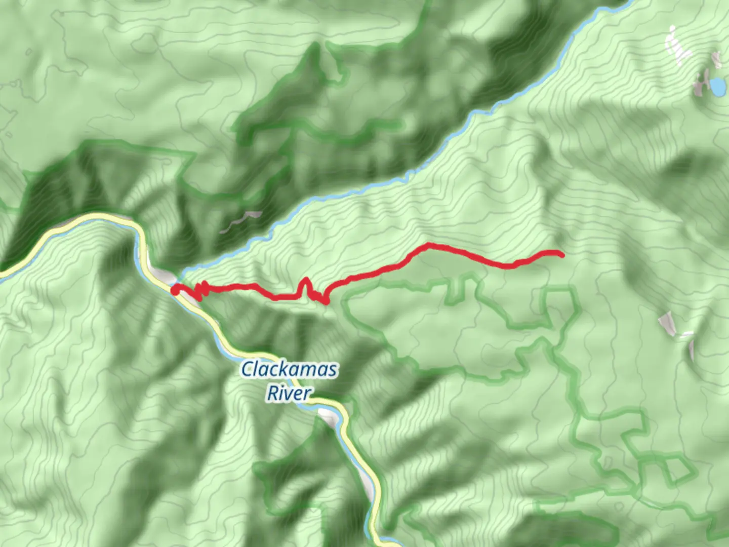 An image depicting the trail Dry Ridge Trail and its surrounding area.