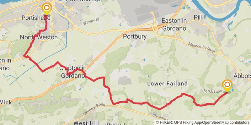 Gordano Round Trail stage 3 Map