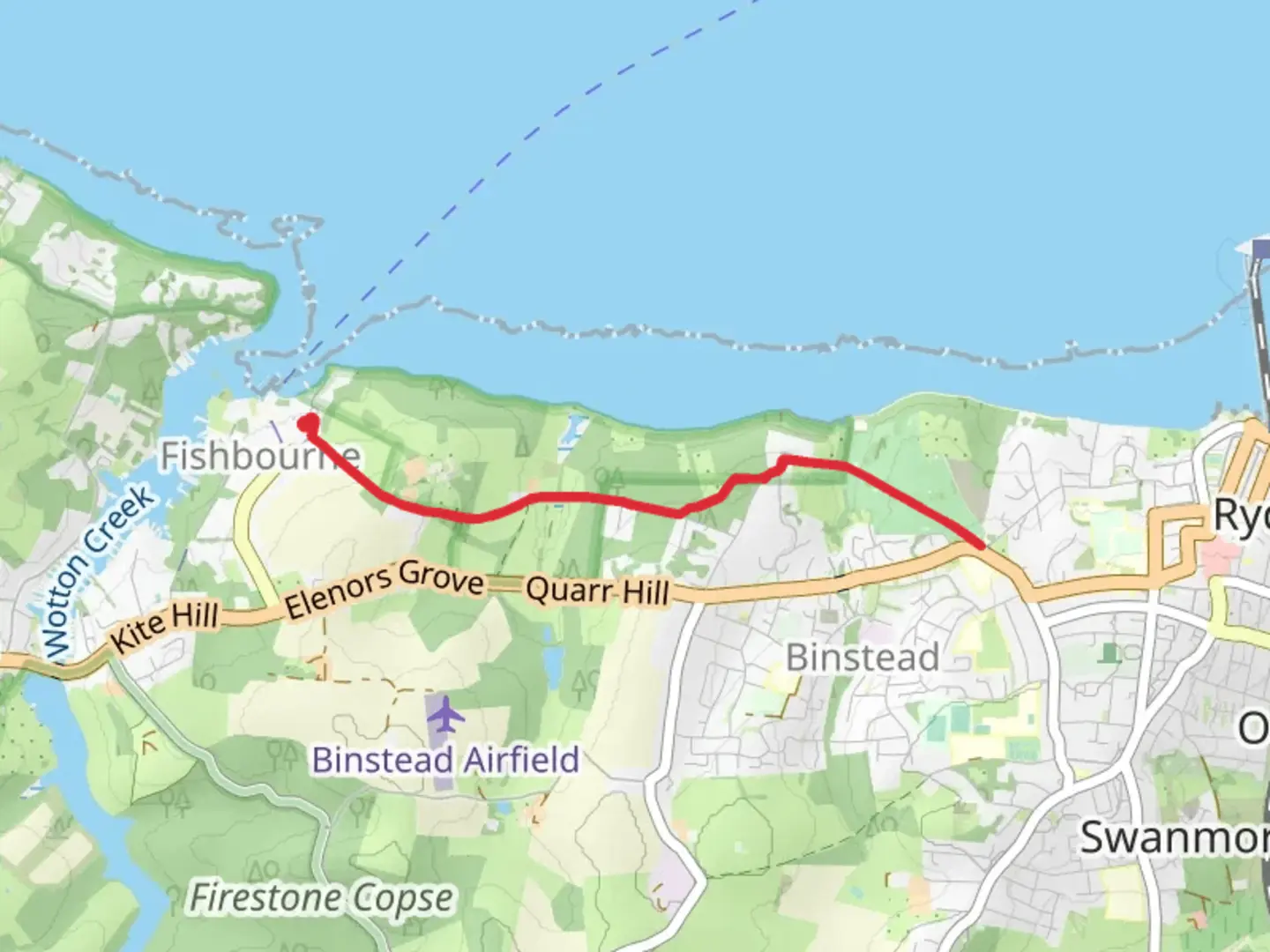 An image depicting the trail Ladies Walk and its surrounding area.