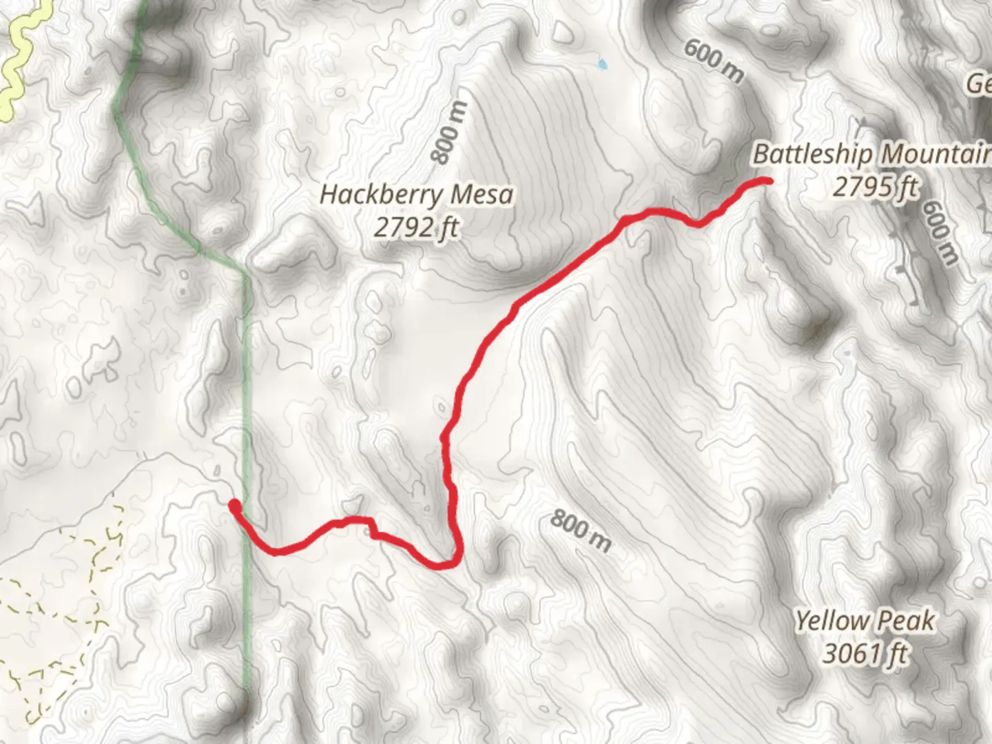 An image depicting the trail Second Water Trail and its surrounding area.