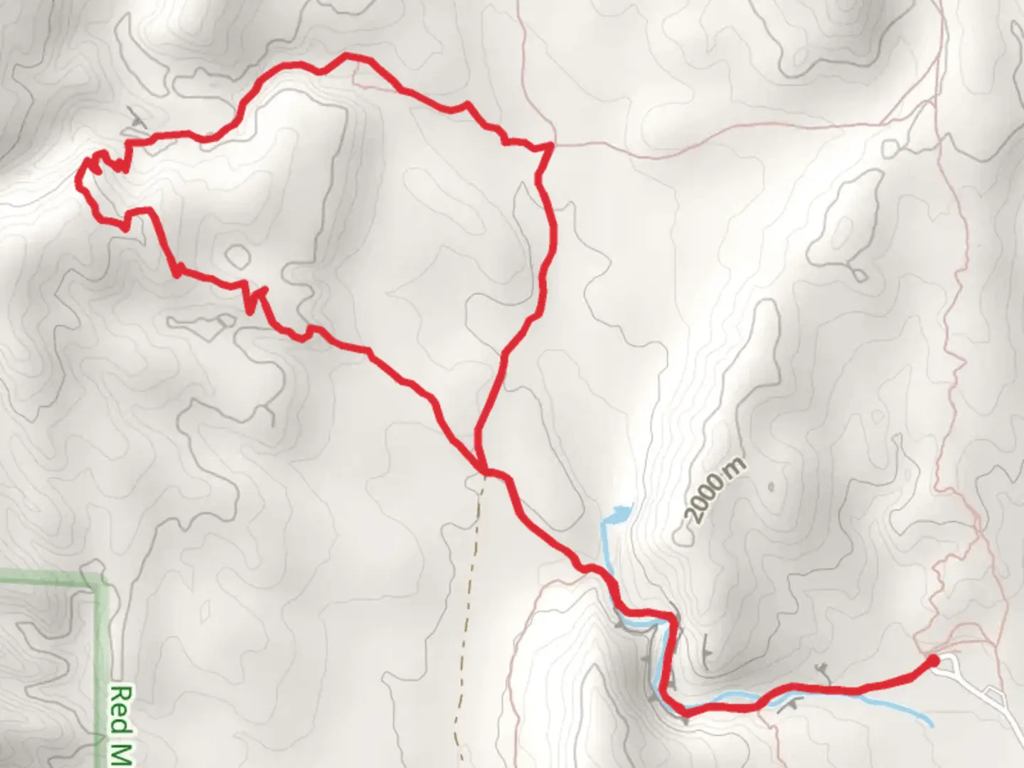 An image depicting the trail Bent Rock, K-Lynn Cameron and Ruby Wash Loop Trail and its surrounding area.