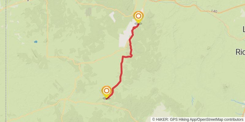 Continental Divide Trail - New Mexico alt 9 Map
