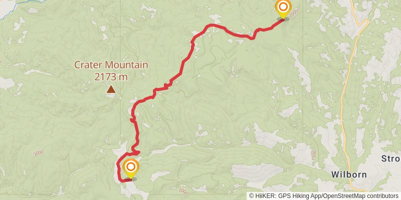 Continental Divide Trail - Montana And Idaho stage 60 Map