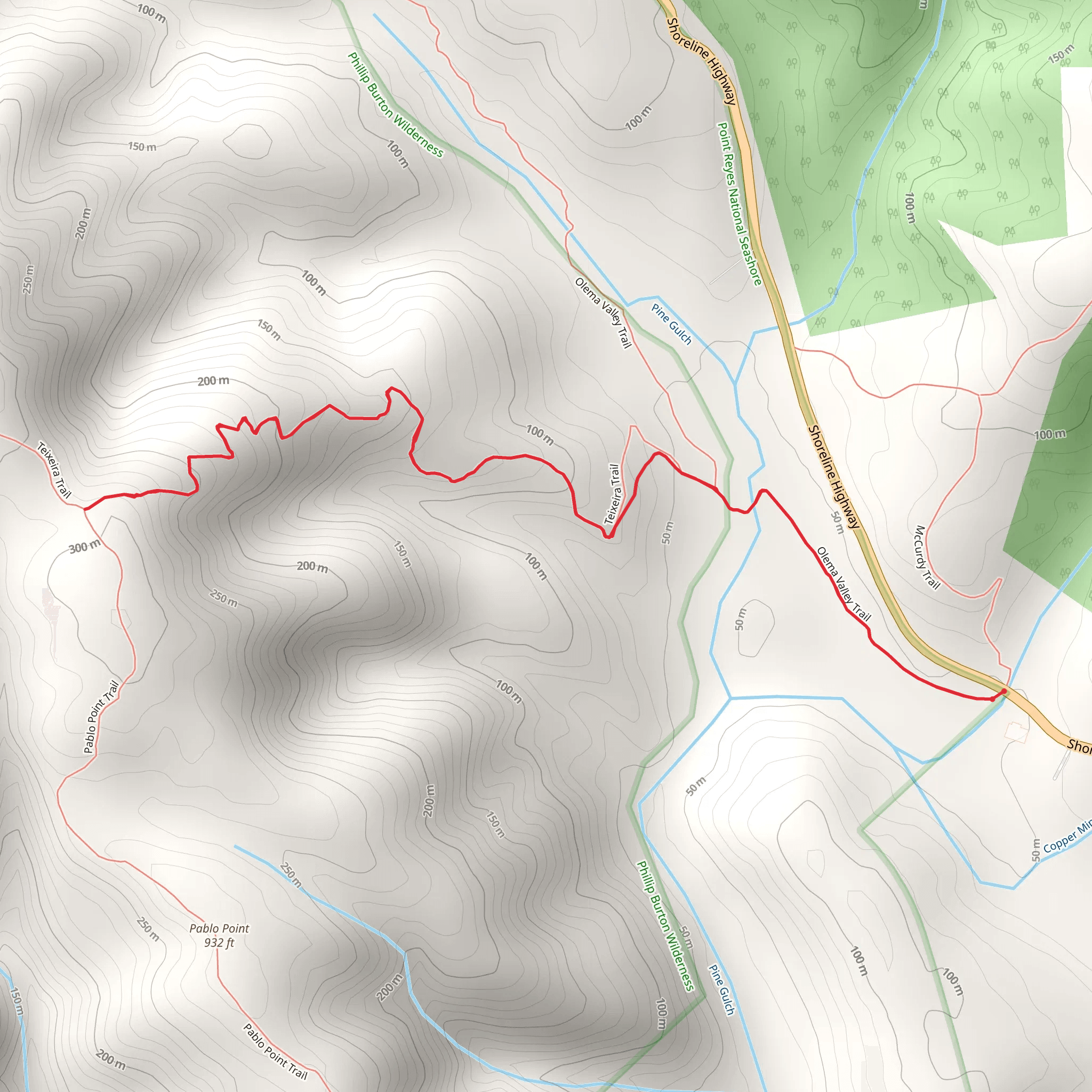 Teixeira Trail mobile static map
