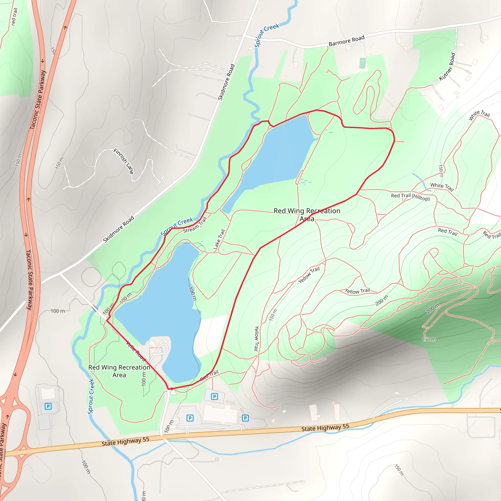 Red Wing Nature Trail mobile static map