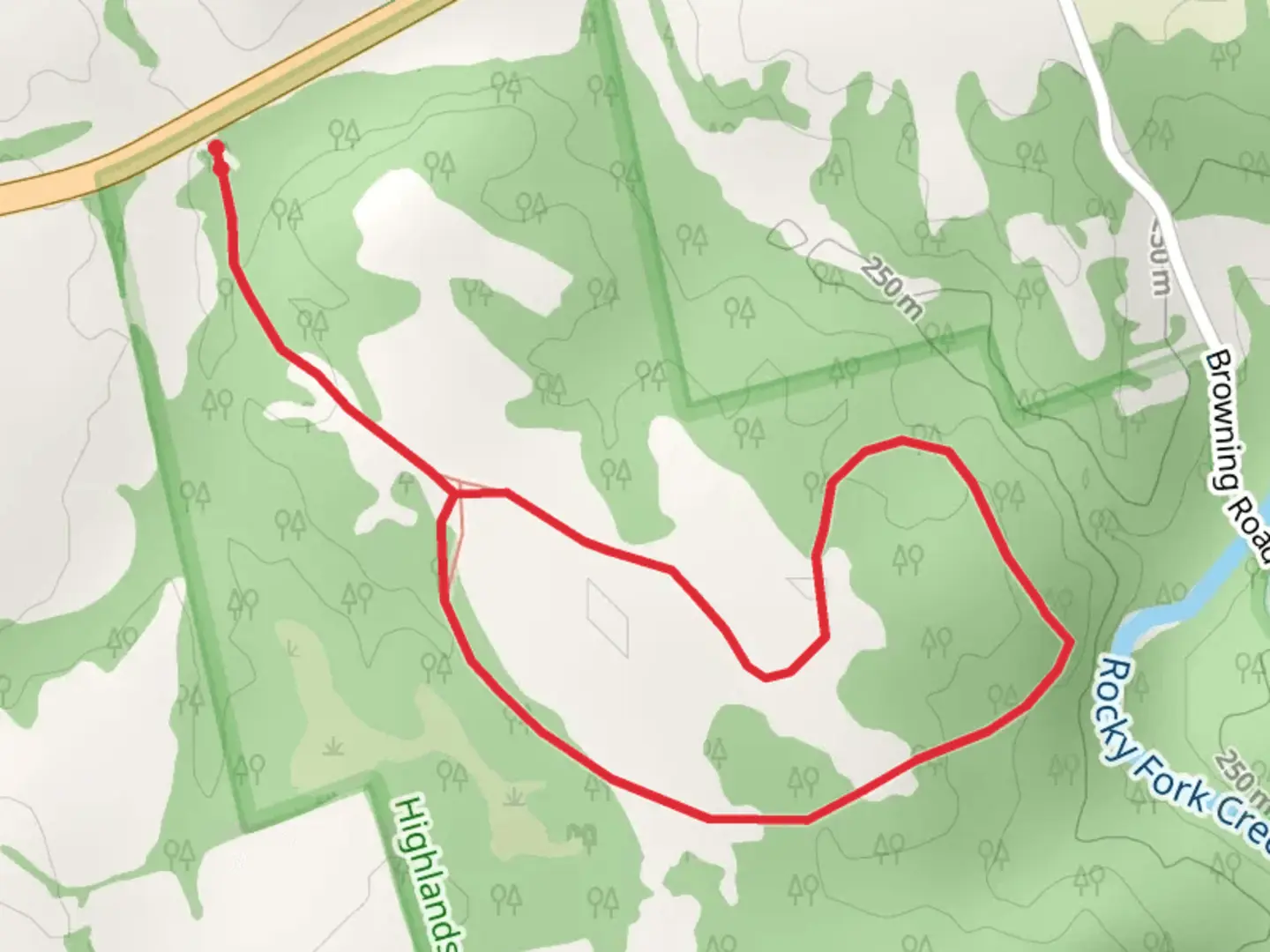 An image depicting the trail Cedar Run Loop Trail and its surrounding area.