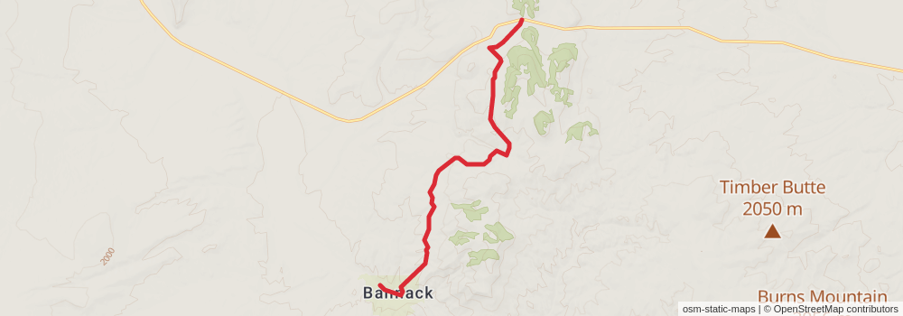American Perimeter Trail - Rocky Mountains Primary stage 95 Map